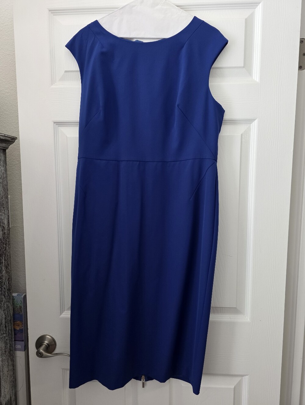 Austin Reed Cobalt Blue Cap-Sleeve Sheath Dress